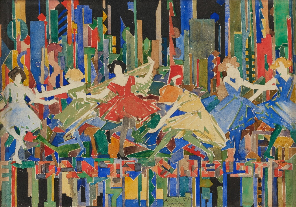 View full screen - View 1 of Lot 553. Danse cubiste.