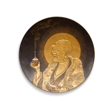 View full screen - View 1 of Lot 127. A lacquer dish | Meiji period, late 19th century.