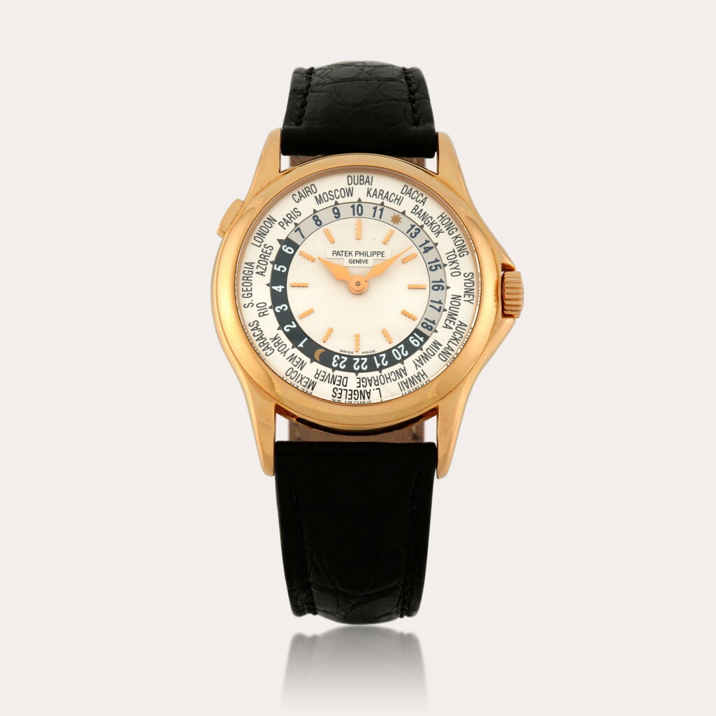 View full screen - View 1 of Lot 108. World Time, Reference 5110R-001 | A pink gold world time wristwatch | Circa 2003.