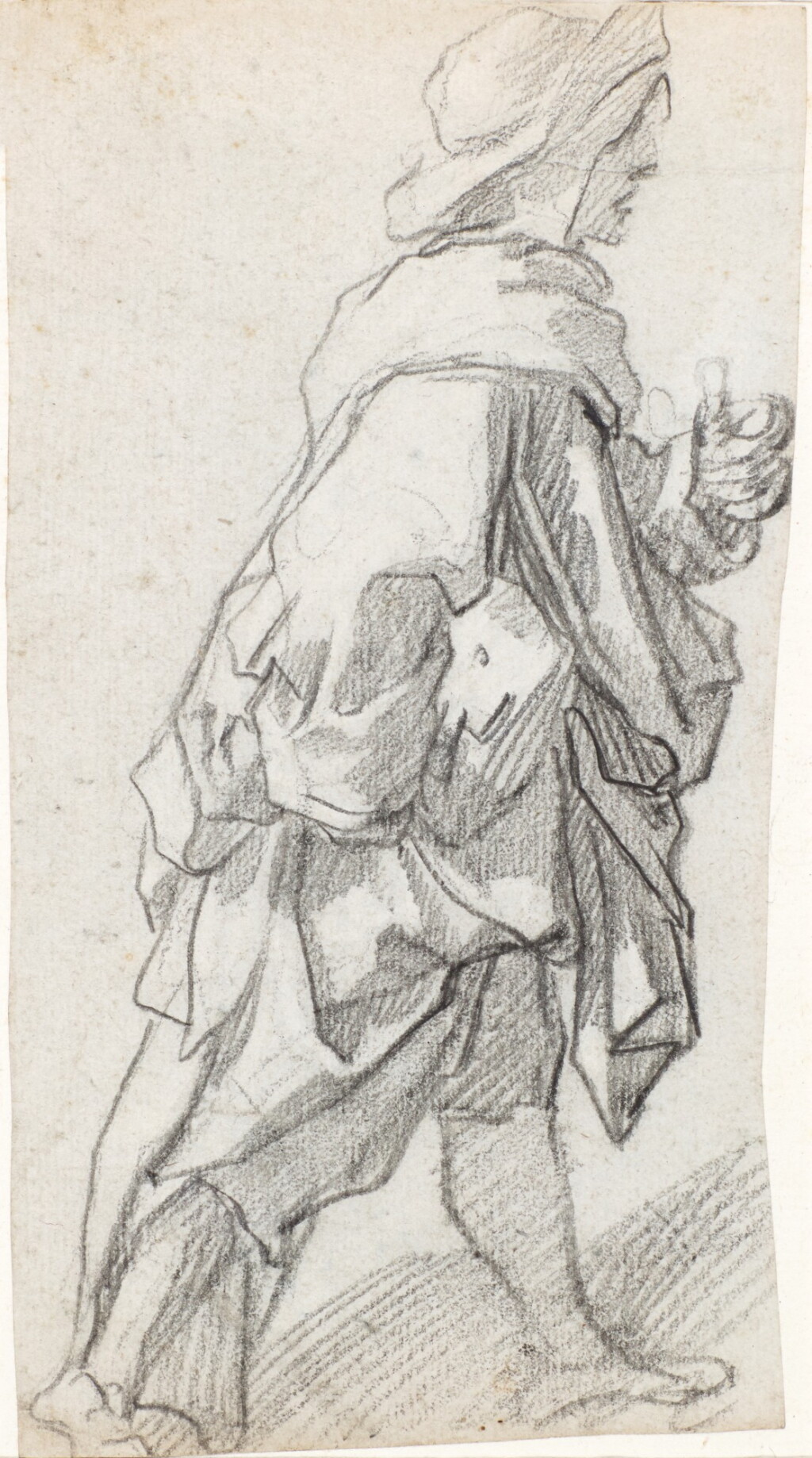 View full screen - View 1 of Lot 189. ALESSANDRO CASOLANI | STUDY OF A MAN WALKING TO THE RIGHT.