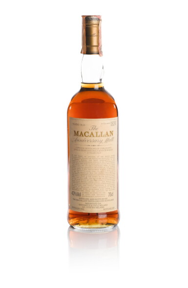 View full screen - View 1 of Lot 49. THE MACALLAN 25 YEAR OLD ANNIVERSARY MALT 43.0 ABV 1962 .