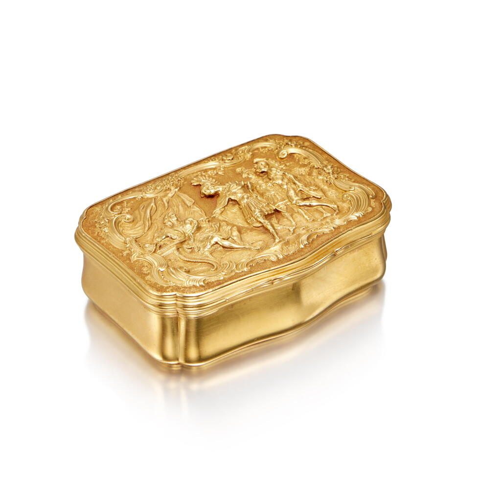 View full screen - View 1 of Lot 42. A Gold Snuff Box, Louis Métayer, Amsterdam, 1747.