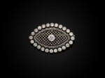 A Fabergé platinum, gold and diamond brooch, workmaster Albert Holmström, probably designed by Alma Pihl, St Petersburg, 1908-1917