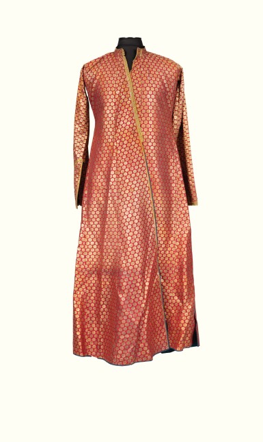 View full screen - View 1 of Lot 5. A SUMPTUOUS WEDDING ROBE FOR A GROOM, BOMBAY, 1853.