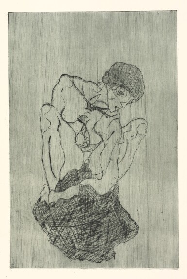 View full screen - View 1 of Lot 128. EGON SCHIELE | KÜMMERNIS (KALLIR 7).