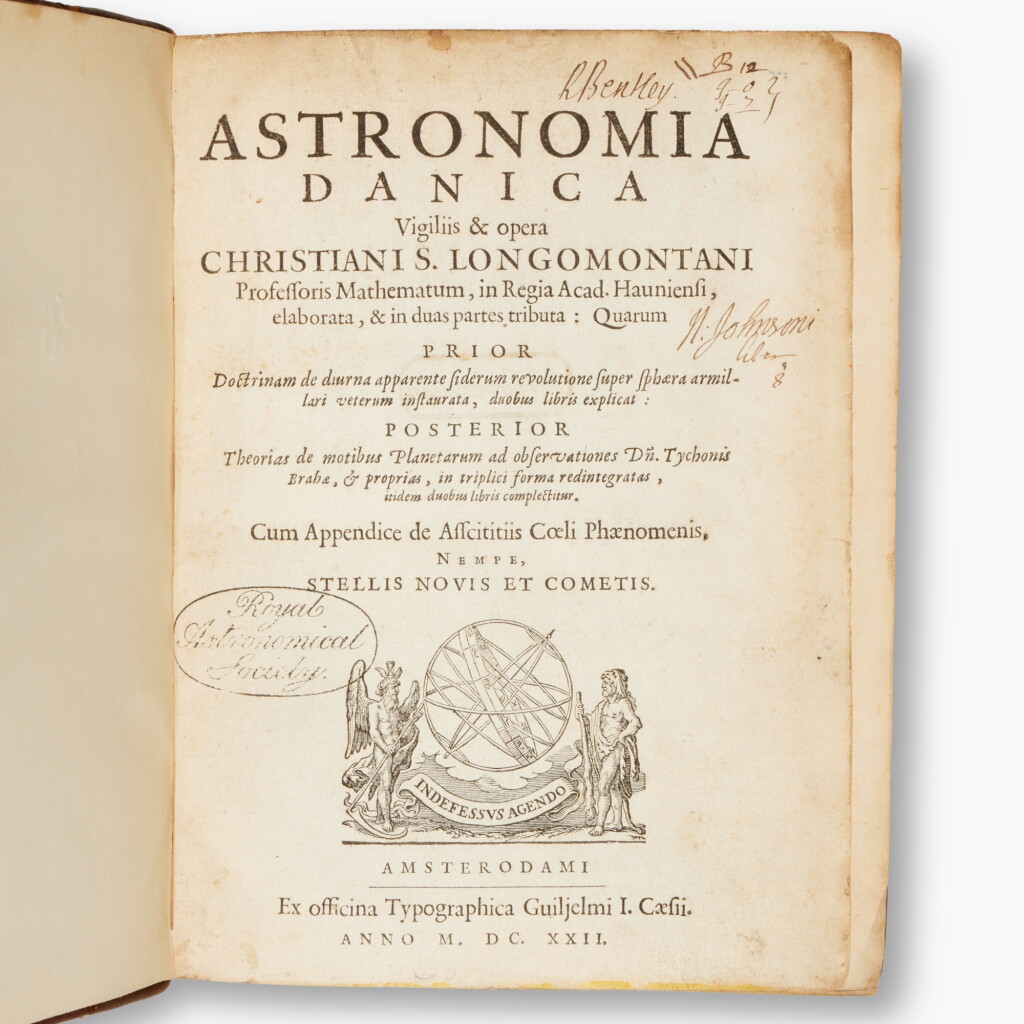 View full screen - View 1 of Lot 51. (Brahe, Tycho — Christian Severin Lumborg) | Astronomia Danica, Amsterdam, 1622, an important association copy.