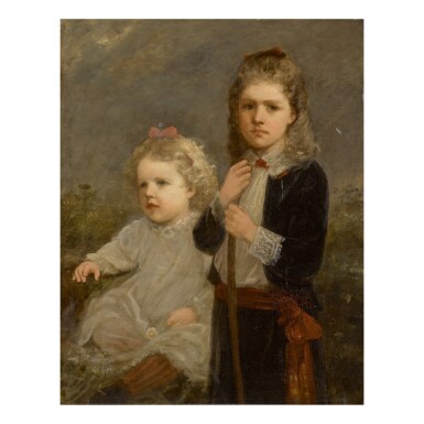View full screen - View 1 of Lot 118. GEORGE FULLER | TWO CHILDREN.