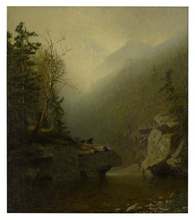 View full screen - View 1 of Lot 23. ALEXANDER HELWIG WYANT | THREE BEARS.