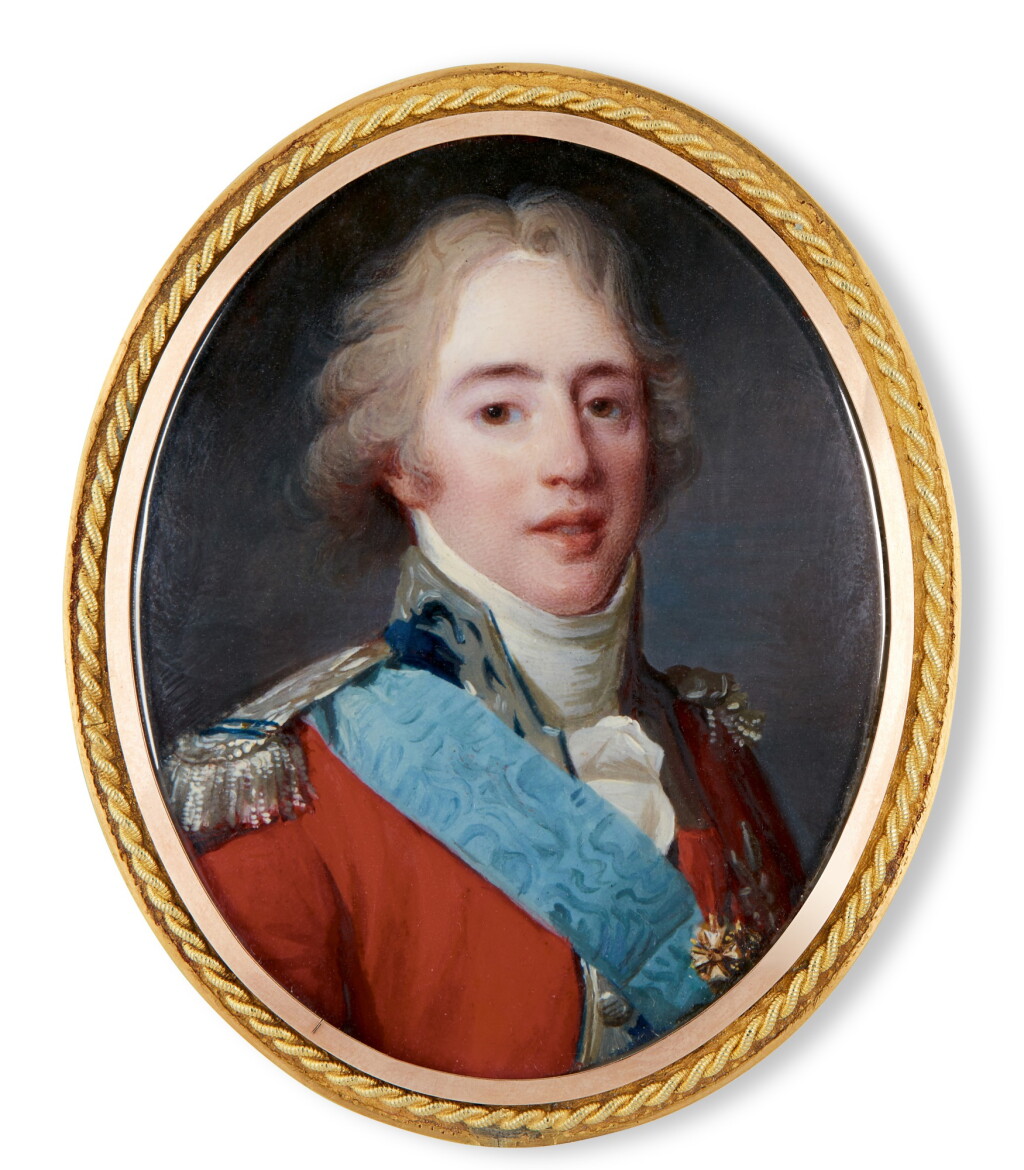 View full screen - View 1 of Lot 336. Portrait of Charles, Comte d'Artois, later Charles X, King of France (1757-1836), circa 1798.