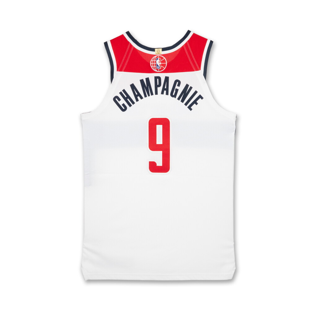 Voir en plein écran - Voir 1 du lot 182. Justin Champagnie ‘Canada Series’ Washington Wizards 2024-2025 Game Issued Association Edition Jersey .