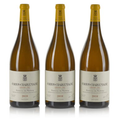 View full screen - View 1 of Lot 714. Corton Charlemagne 2010 Bonneau du Martray (3 MAG).