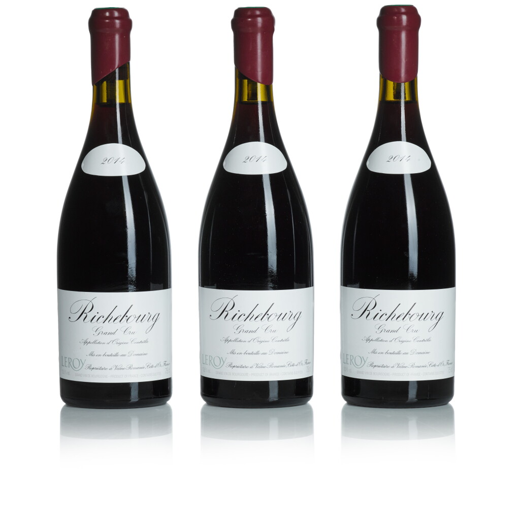 View full screen - View 1 of Lot 158. Richebourg 2014 Domaine Leroy (3 BT).
