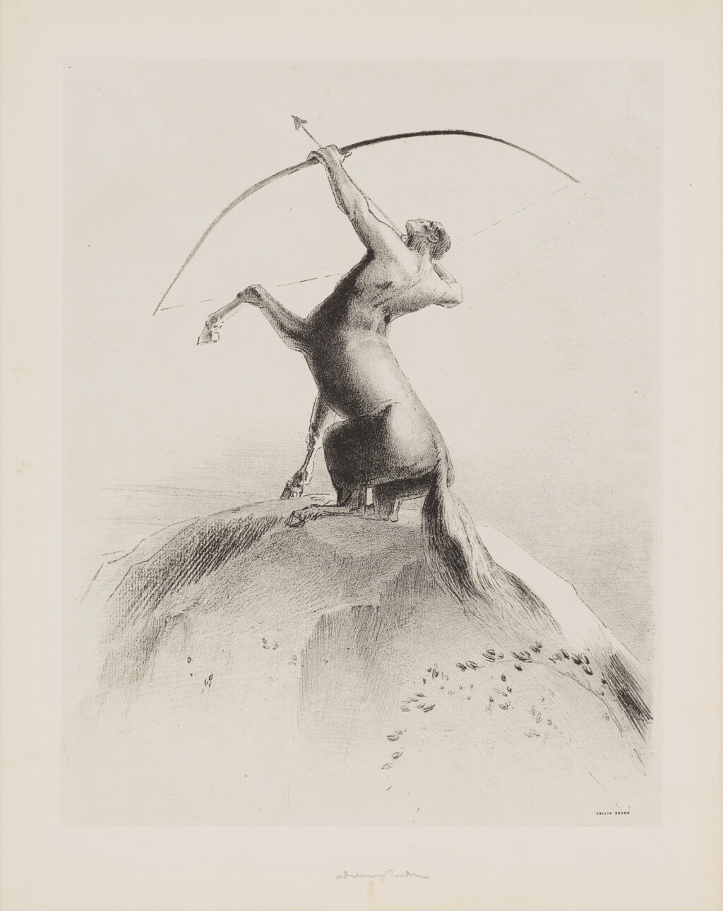 View full screen - View 1 of Lot 745. Centaure visant les nues (Mellerio 133).