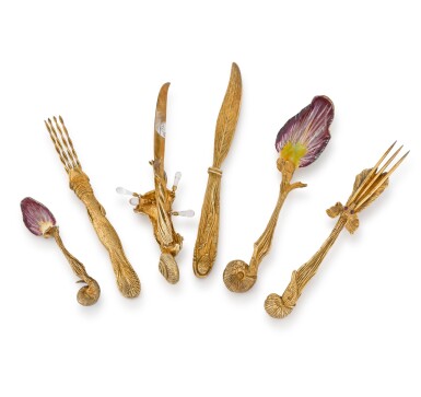 View full screen - View 1 of Lot 55. Salvador Dali - Cutlery Set comprised of six pieces - 1957 .