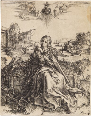 View full screen - View 1 of Lot 608. The Holy Family with the Butterfly .