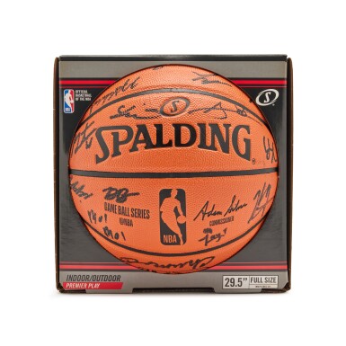 View full screen - View 1 of Lot 12. 2019 Signed NBA All-Rookie Team Basketball .