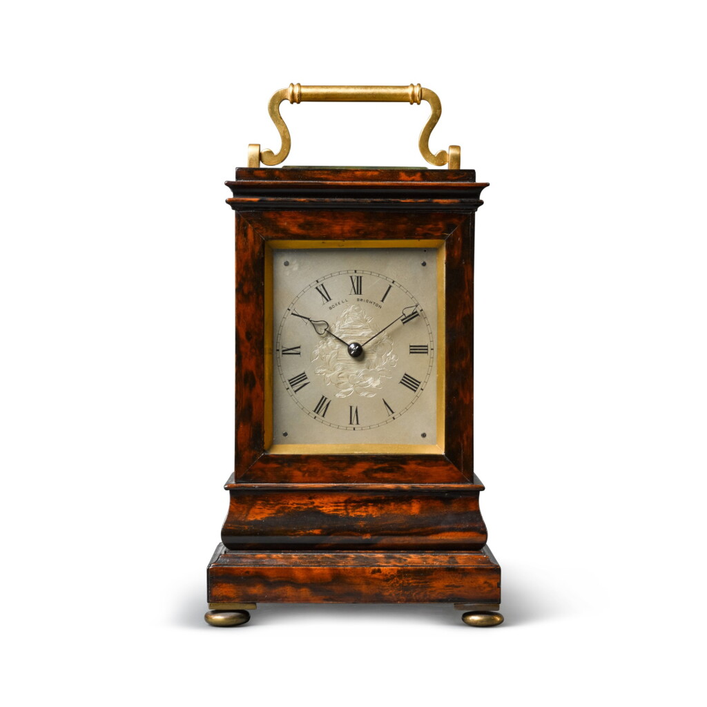 View full screen - View 1 of Lot 81. A coromandel library timepiece, Thomas Boxell, Brighton, circa 1845.