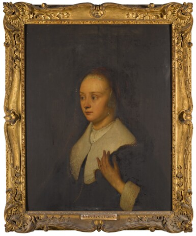 View full screen - View 1 of Lot 12. MANNER OF REMBRANDT | Portrait of a lady, half-length.