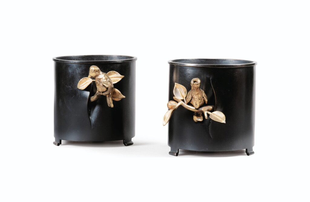 View full screen - View 1 of Lot 8. Pair of cache-pots Youpi et Youpot, 2018.