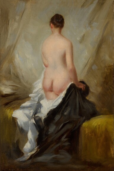 View full screen - View 1 of Lot 300. Nude, Seen from Behind.