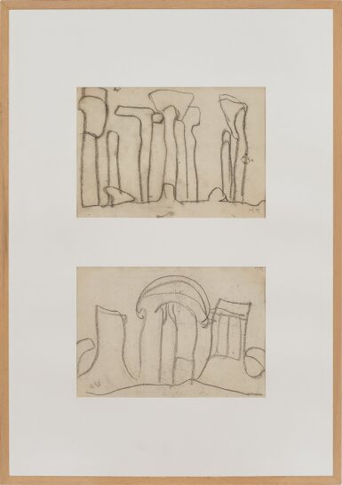 View full screen - View 1 of Lot 669. Huang Rui 黃銳 | Yuanmingyuan (Two Works) 圓明園(兩幅作品).