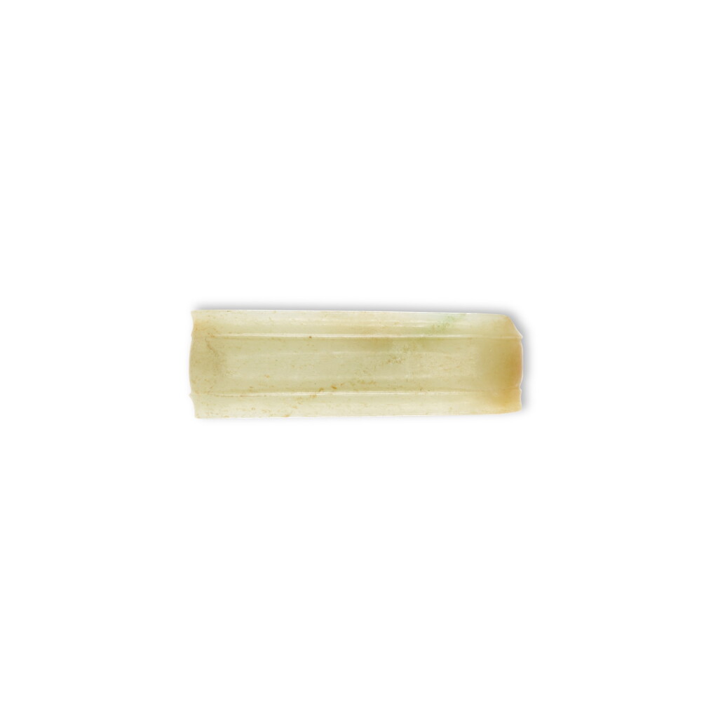 View full screen - View 1 of Lot 142. A jade sword slide, Warring States period | 戰國 玉劍璏.