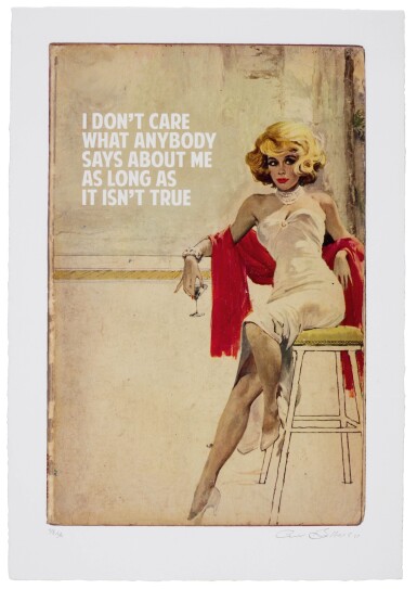 View full screen - View 1 of Lot 344. I Don't Care What Anybody Says About Me.