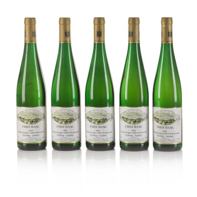 View full screen - View 1 of Lot 720. Brauneberger Juffer Sonnenuhr Riesling Auslese 1995 and 1997 from Fritz Haag (11 BT).