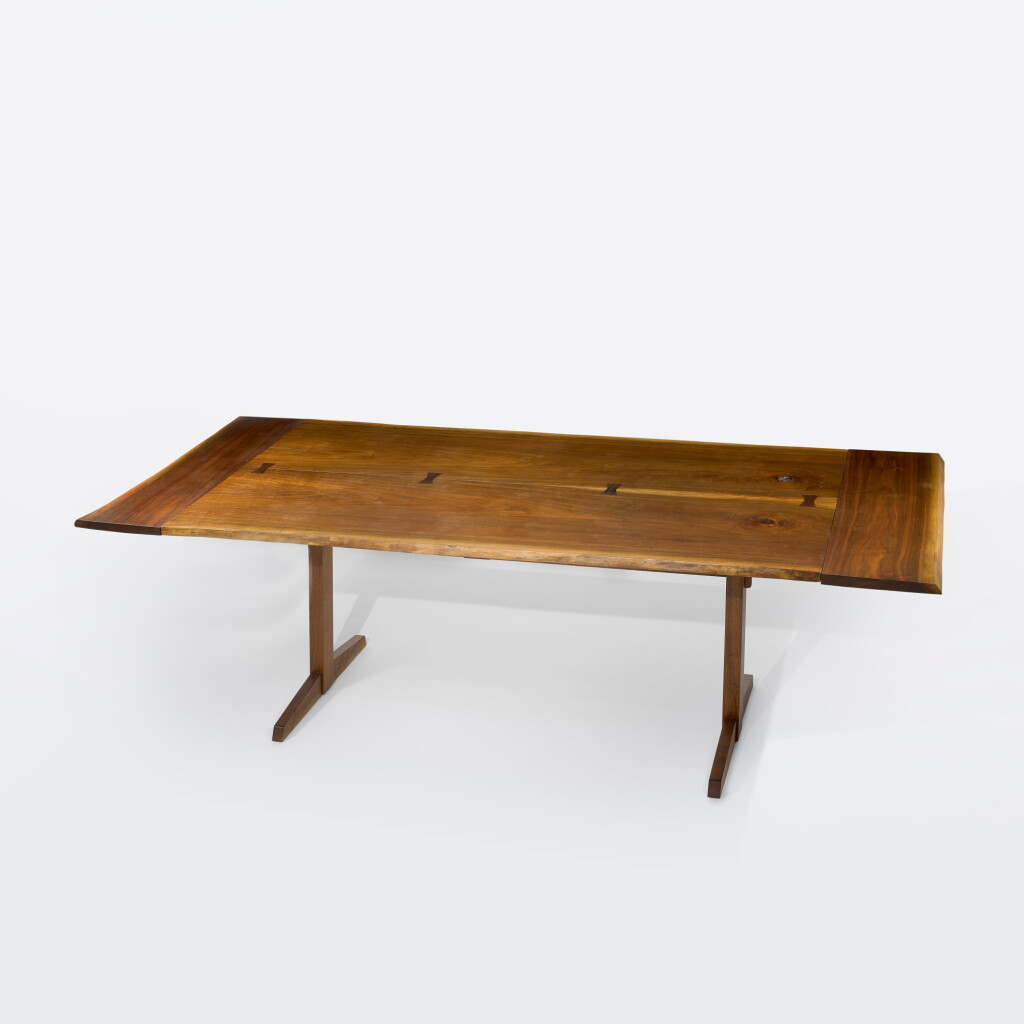 View full screen - View 1 of Lot 94. "Trestle" Dining Table.