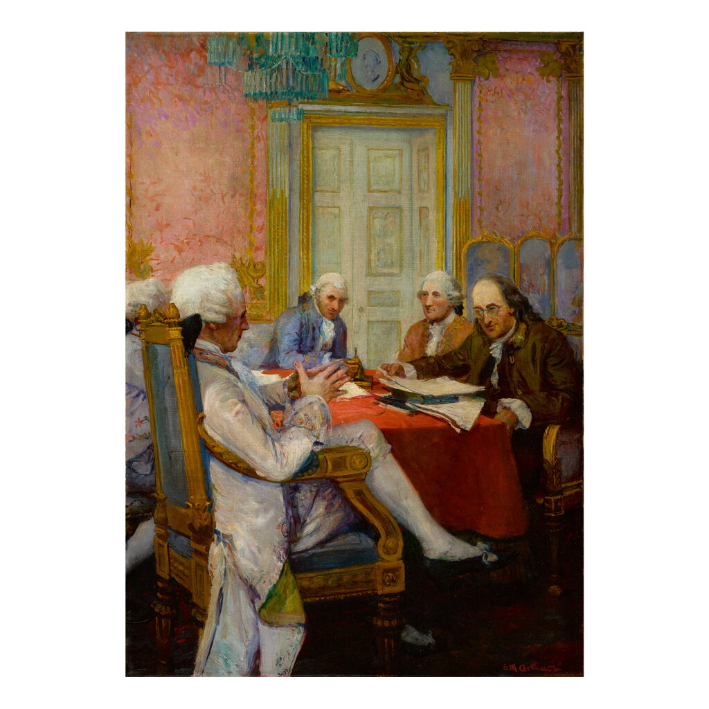 View full screen - View 1 of Lot 95. STANLEY MASSEY ARTHURS | FRANKLIN AT THE FRENCH COURT.