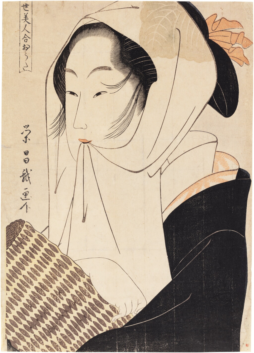 View full screen - View 1 of Lot 565. Chokosai Eisho (active circa 1780-1800) | O-uta | Edo period, late 18th century .