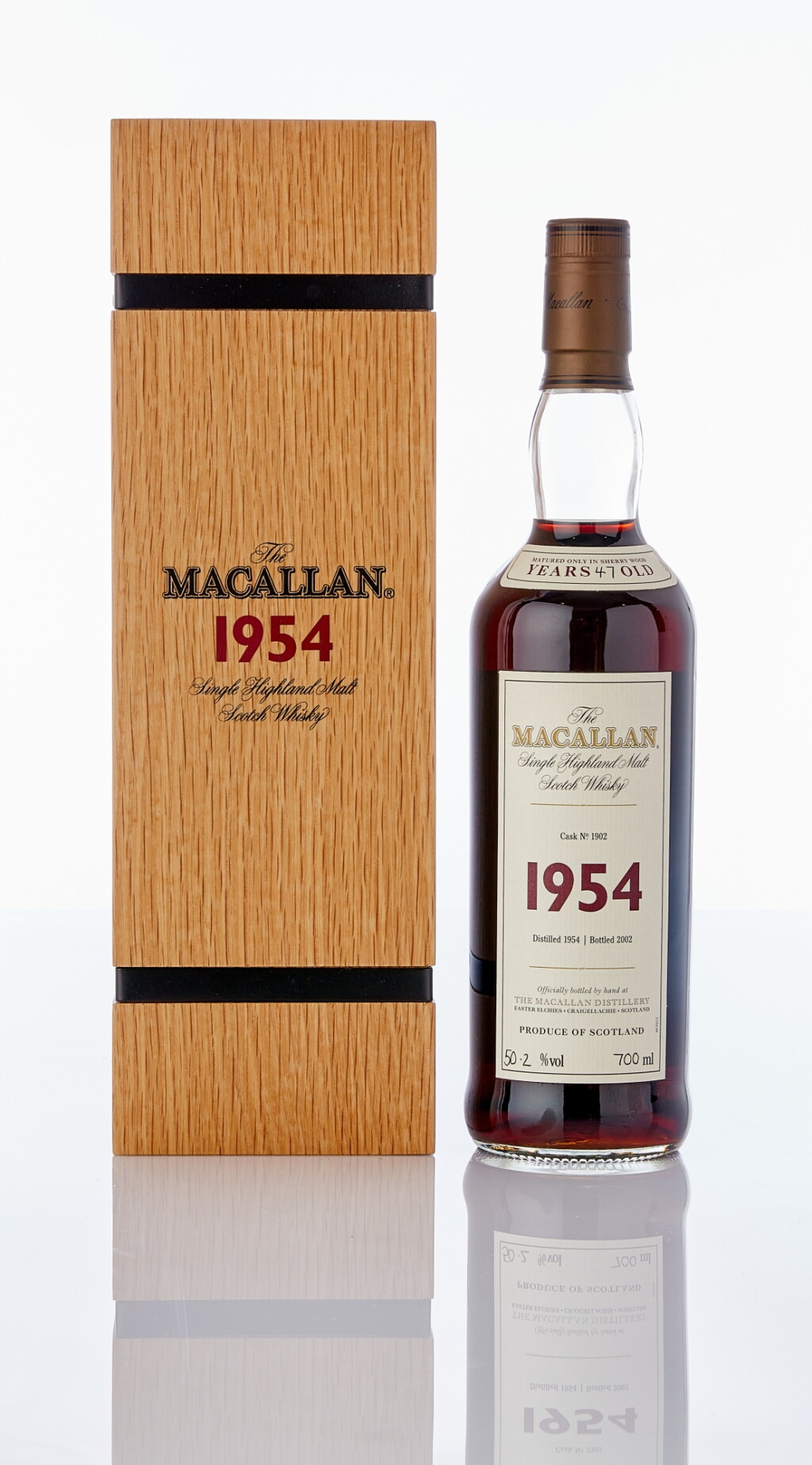 View full screen - View 1 of Lot 6003. The Macallan Fine & Rare 47 Year Old 50.2 abv 1954 (1 BT70).