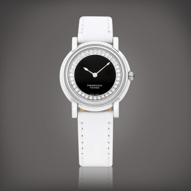 View full screen - View 1 of Lot 8926. Toric | A platinum and diamond-set wristwatch with onyx dial, Circa 2000 | 帕瑪強尼 Toric | 鉑金鑲鑽石腕錶,備瑪瑙錶盤,約2000年製.