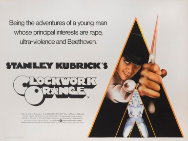 View full screen - View 1 of Lot 61. A Clockwork Orange (1971), poster, British.