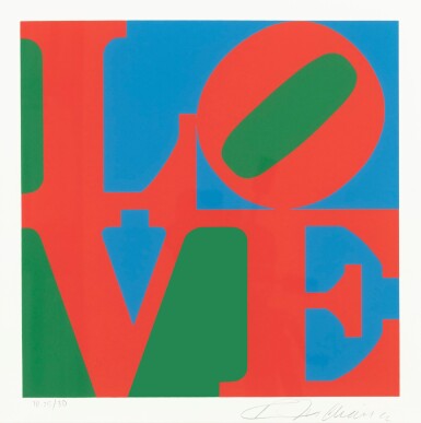 View full screen - View 1 of Lot 59. ROBERT INDIANA | LOVE.