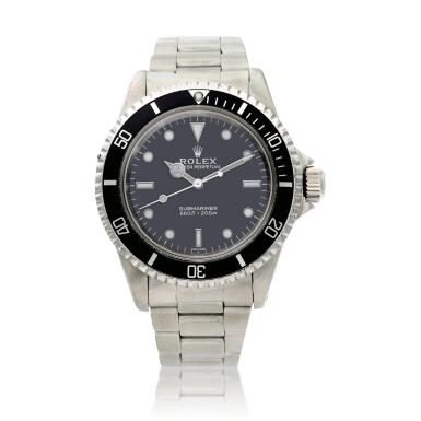 View full screen - View 1 of Lot 201. Reference 5513 Submariner, A stainless steel wristwatch with date and bracelet, Circa 1967.