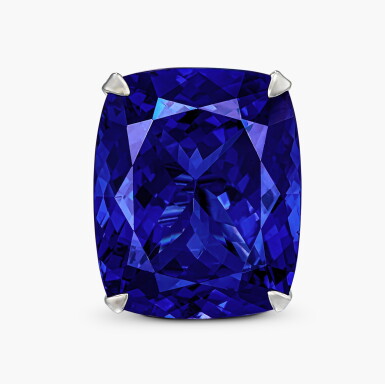 View full screen - View 1 of Lot 1315. Tanzanite and Diamond Ring | 43.84克拉 坦桑石 配 鑽石 戒指.