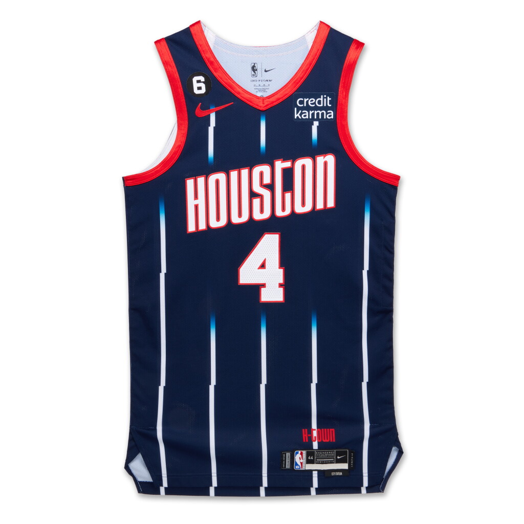 View full screen - View 1 of Lot 101. Jalen Green Houston Rockets 2022-2023 Game Worn City Edition Jersey.