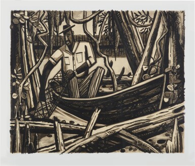 View full screen - View 1 of Lot 695. DAVID BATES | CRAWFISHERMAN.