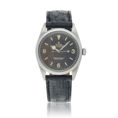 View full screen - View 1 of Lot 402. Explorer, Ref 1016, Stainless steel wristwatch Circa 1960.