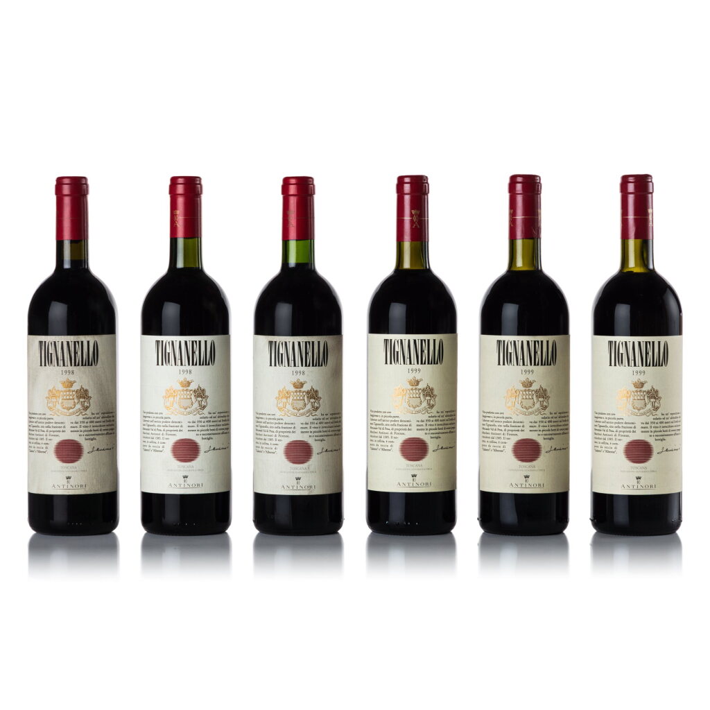 View full screen - View 1 of Lot 465. Tignanello 1998/1999 (6 BT).