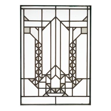 View full screen - View 1 of Lot 78. FRANK LLOYD WRIGHT | WINDOW FROM THE FRANCIS W. LITTLE HOUSE, "NORTHOME," WAYZATA, MINNESOTA.