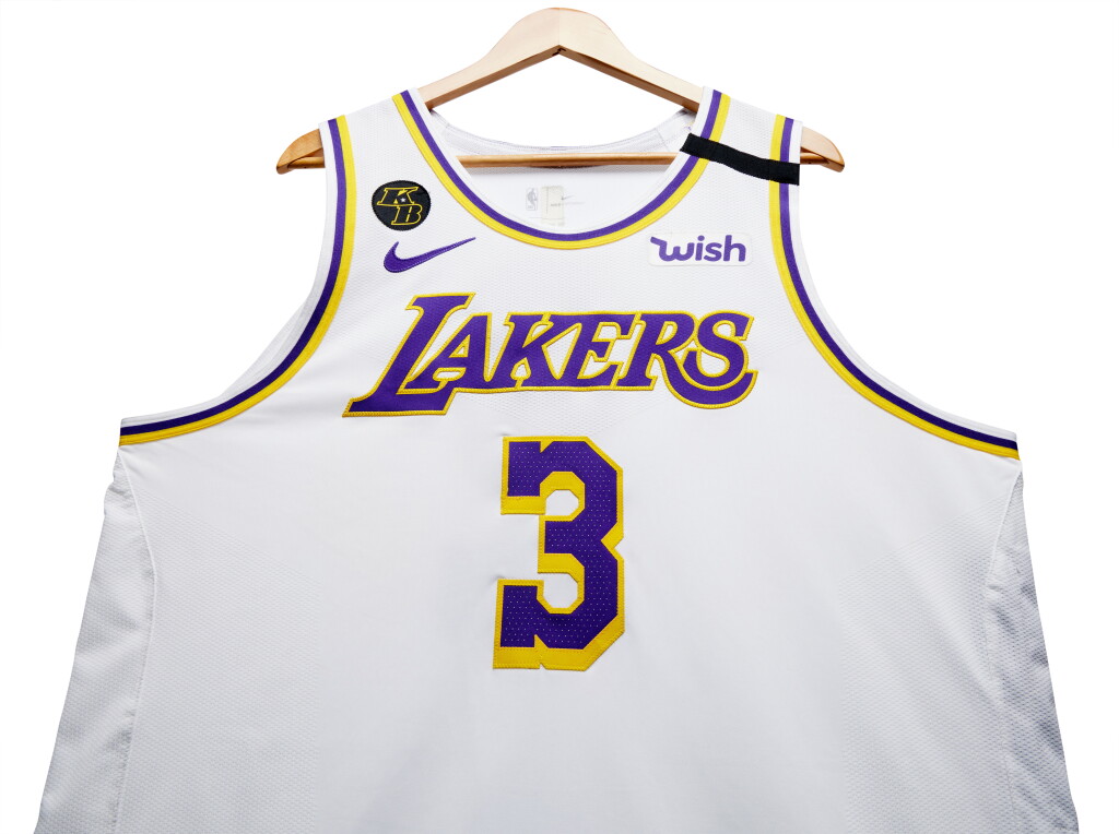 View full screen - View 1 of Lot 17. Anthony Davis Los Angeles Lakers 2020 NBA Playoffs Western Conference Finals Game Worn Association Edition Jersey | Game 3 | ‘Championship Run’ | Additionally Matched to the Western Conference Semifinals | Double-Double | 1st Team All-NBA.