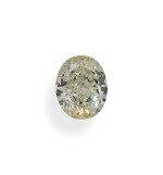 A 3.95 Carat Oval-Shaped Diamond, Y-Z Color, VS1 Clarity
