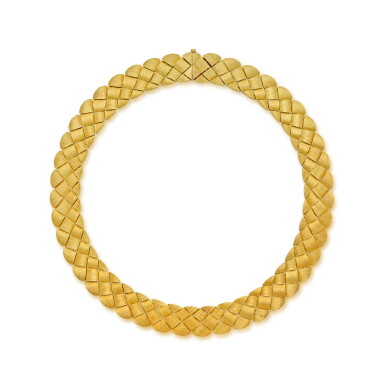 View full screen - View 1 of Lot 147. Gold 'Preslin' Necklace.