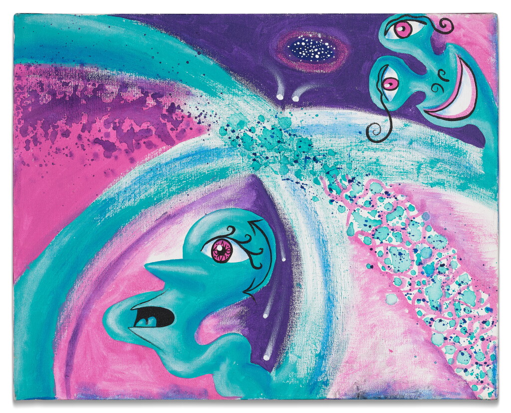View full screen - View 1 of Lot 272. Untitled (Two Green Aliens).