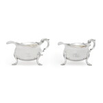 Pair of American Silver Sauce Boats, Circa 1765
