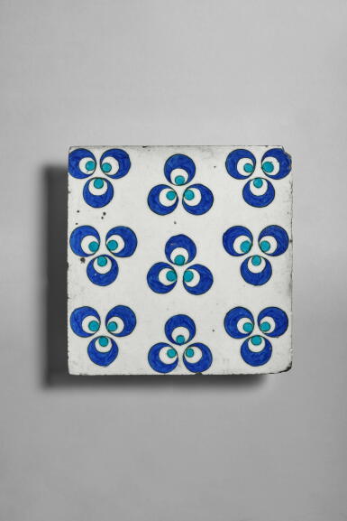 View full screen - View 1 of Lot 1. An Iznik Pottery Tile, Turkey, circa 1580.
