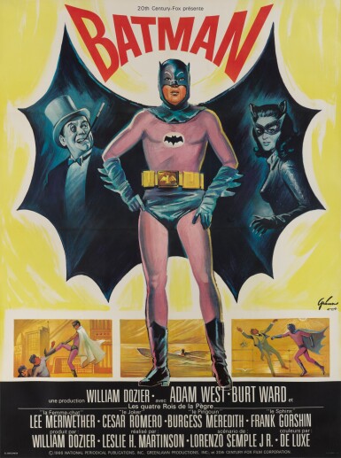 View full screen - View 1 of Lot 120. BATMAN (1966) POSTER, FRENCH.