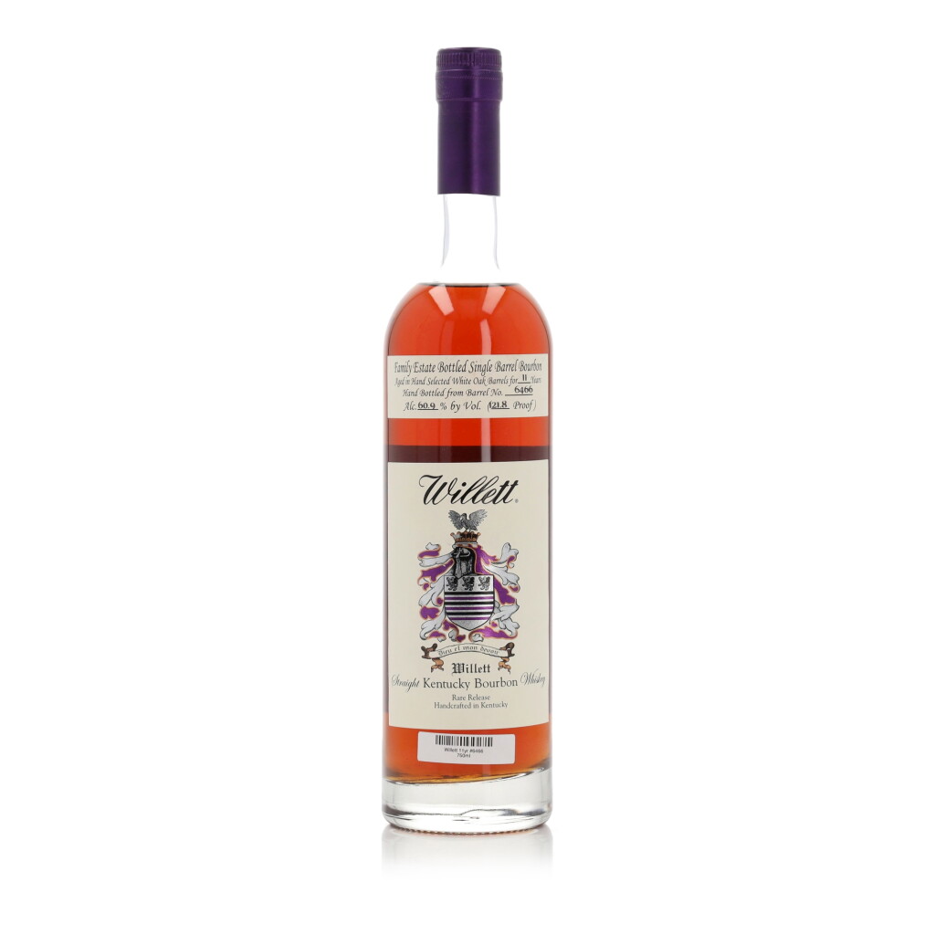 View full screen - View 1 of Lot 432. Willett Family Estate Single Barrel Bourbon 11 Year Old #6466 121.8 Proof NV (1 BT 75cl).
